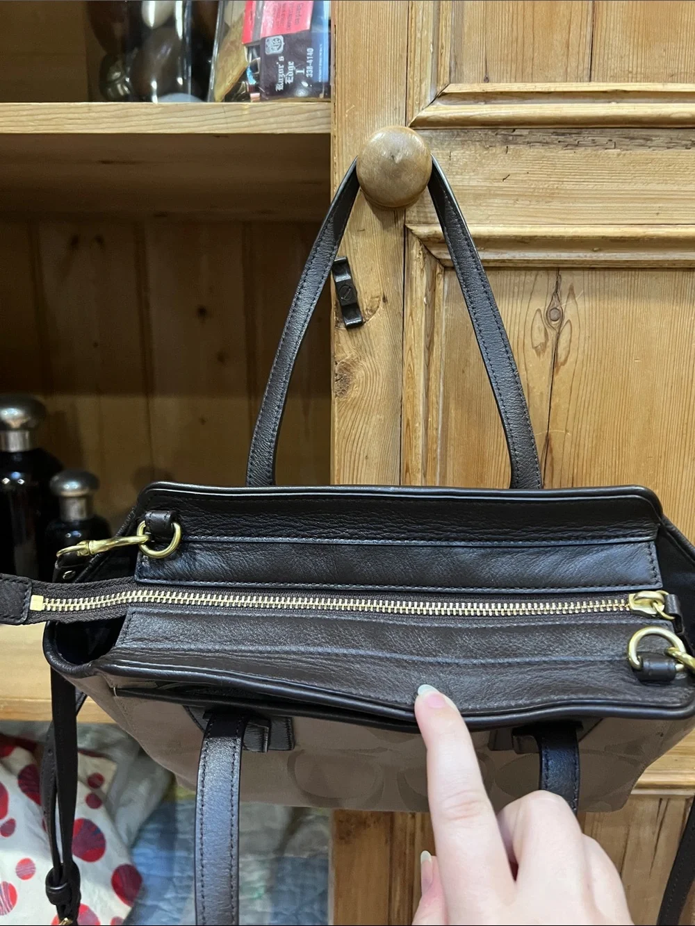 Coach Taylor Signature Mini Tote/Crossbody